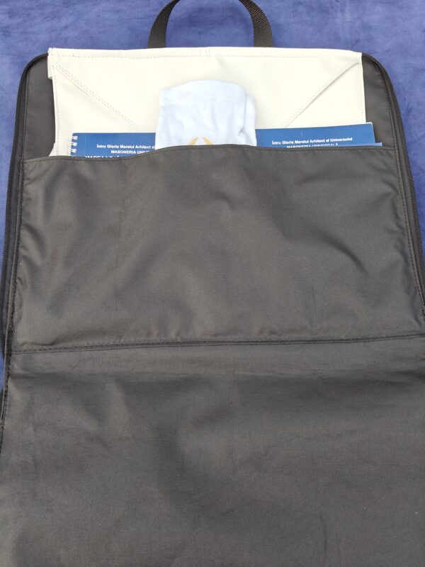Geanta slim basic din fas impermeabil destinata activitatilor masonice - G 03 - imagine 5